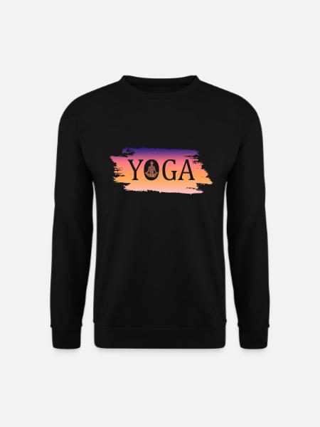 Yoga Namaste - Unisex Pullover - Schwarz