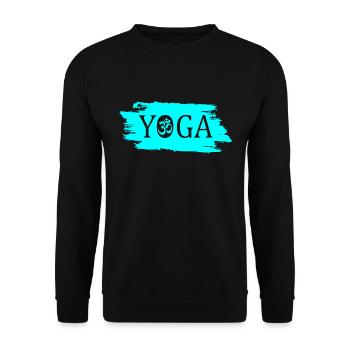 Yoga - Unisex Pullover - Schwarz - Vorne - Alina (178cm) & Michal (187cm)