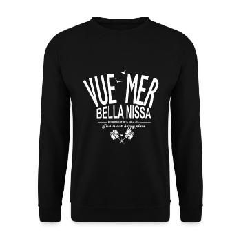 Vue Mer Bella Nissa - Sweat-shirt Unisexe - noir - Devant - Alina (178cm) & Michal (187cm)