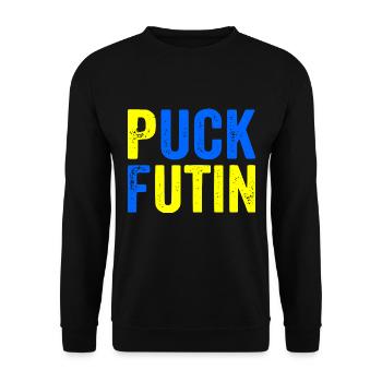 Puck futin - Unisex Sweatshirt - black - Front - Alina (178cm) & Michal (187cm)