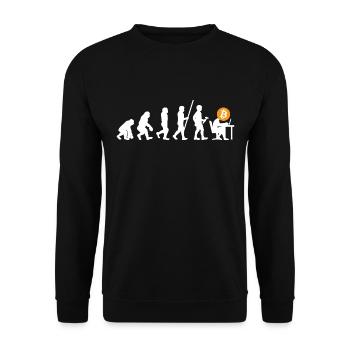 Bitcoin BTC Revolution - Crypto Gift Idea - Unisex Pullover - Schwarz - Vorne - Alina (178cm) & Michal (187cm)