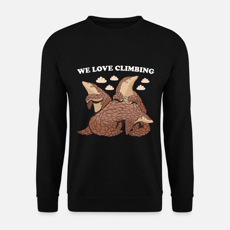 Nous aimons escalader pangolin - Sweat-shirt Unisexe - noir