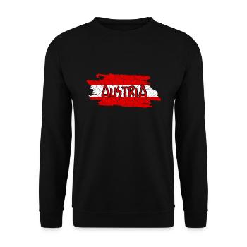 Austria - Unisex Pullover - Schwarz - Vorne - Alina (178cm) & Michal (187cm)
