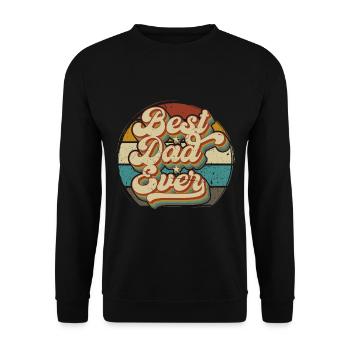 Meilleur cadeau de papa de la fête des pères - Sweat-shirt Unisexe - noir - Devant - Alina (178cm) & Michal (187cm)