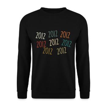 Year of birth 2012 - legendary since 2012 - Unisex Sweatshirt - black - Front - Alina (178cm) & Michal (187cm)