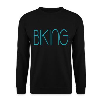 biking - Unisex Pullover - Schwarz - Vorne - Alina (178cm) & Michal (187cm)