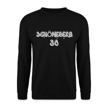 Berlin Schöneberg Kiez T-Shirt - Unisex Pullover - Schwarz - Vorne - Alina (178cm) & Michal (187cm)