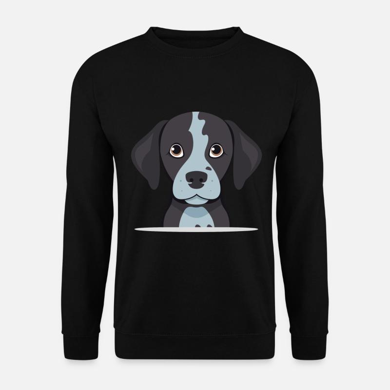 Niedliches Hundedesign für Hundebesitzer - Unisex Pullover - Schwarz