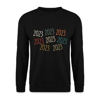 Année de naissance 2023 - légendaire depuis 2023 - Sweat-shirt Unisexe - noir - Devant - Alina (178cm) & Michal (187cm)