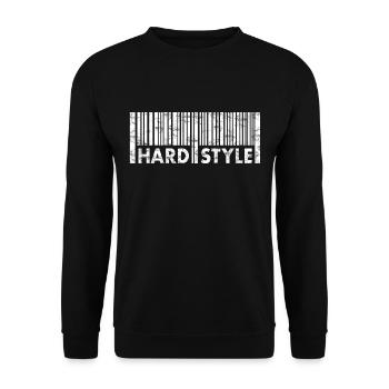Hardstyle - Musik - Fastival -Rave -Edm - Techno - Unisex Pullover - Schwarz - Vorne - Alina (178cm) & Michal (187cm)