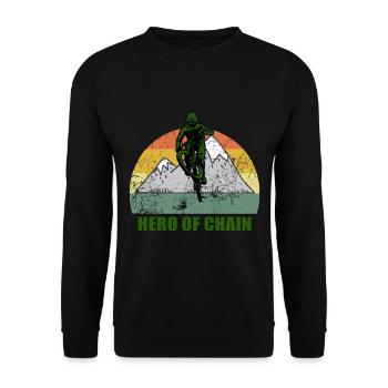 Vélo de montagne Cyclisme Cyclisme Cyclisme - Sweat-shirt Unisexe - noir - Devant - Alina (178cm) & Michal (187cm)