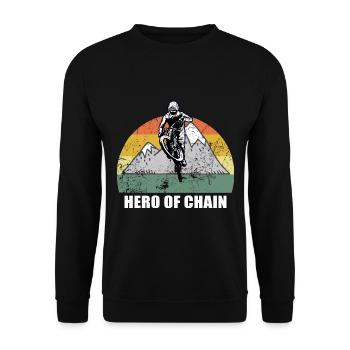 Vélo de montagne Cyclisme Cyclisme Cyclisme - Sweat-shirt Unisexe - noir - Devant - Alina (178cm) & Michal (187cm)