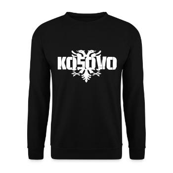 kosovo - Unisex Pullover - Schwarz - Vorne - Alina (178cm) & Michal (187cm)