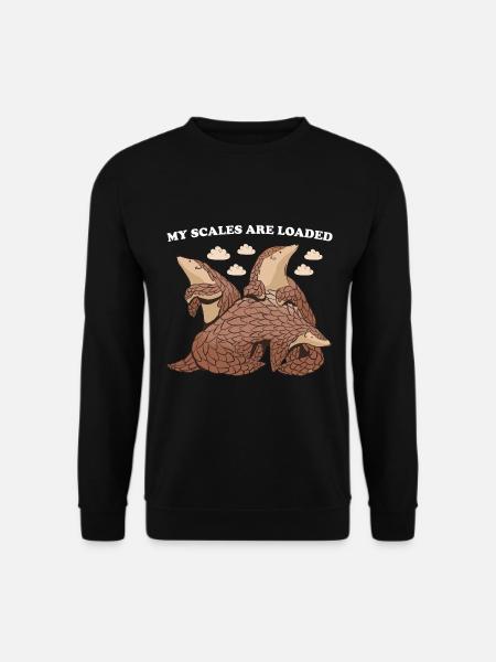 My Scales Are Loaded Pangolin - Unisex Sweatshirt - black