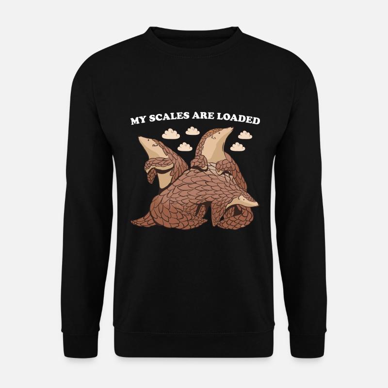 Mes écailles sont chargées Pangolin - Sweat-shirt Unisexe - noir