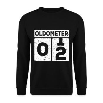 2nd birthday 2 years Funny 2 birthday - Unisex Sweatshirt - black - Front - Alina (178cm) & Michal (187cm)