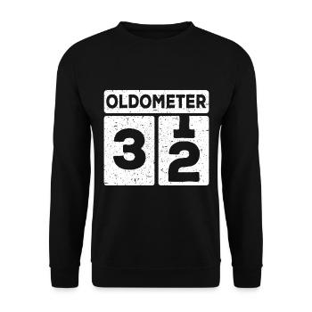 32nd birthday 32 years funny 32nd birthday - Unisex Sweatshirt - black - Front - Alina (178cm) & Michal (187cm)