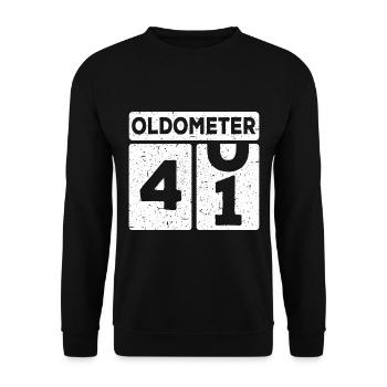 41st birthday 41 years Funny 41st birthday - Unisex Sweatshirt - black - Front - Alina (178cm) & Michal (187cm)