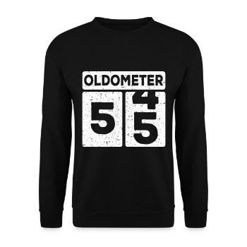 55ter Geburtstag 55 Jahre Lustiges 55 Geburtstag - Unisex Pullover - Schwarz - Vorne - Alina (178cm) & Michal (187cm)