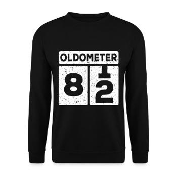 82nd birthday 82 years funny 82nd birthday - Unisex Sweatshirt - black - Front - Alina (178cm) & Michal (187cm)