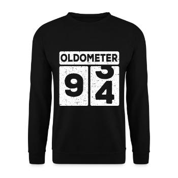 94th birthday 94 years funny 94th birthday - Unisex Sweatshirt - black - Front - Alina (178cm) & Michal (187cm)