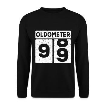 99th birthday 99 years funny 99th birthday - Unisex Sweatshirt - black - Front - Alina (178cm) & Michal (187cm)