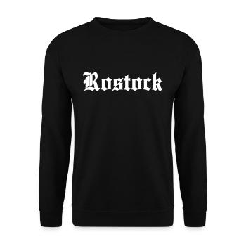 Rostock - Unisex Pullover - Schwarz - Vorne - Alina (178cm) & Michal (187cm)