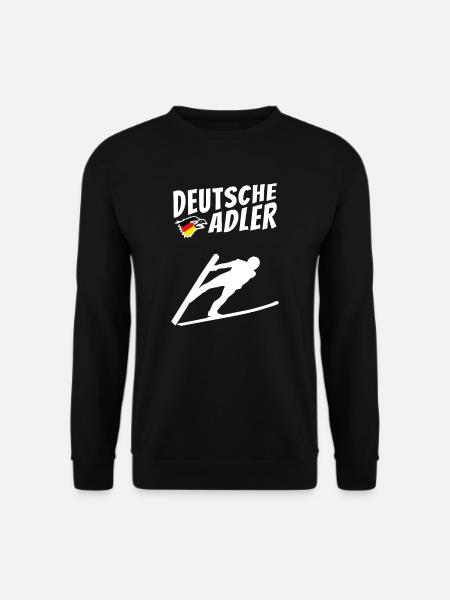 Skispringen Deutschland Skispringer Deutsche Adler - Unisex Pullover - Schwarz