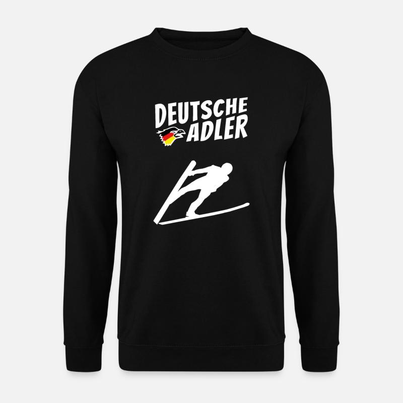 Skispringen Deutschland Skispringer Deutsche Adler - Unisex Pullover - Schwarz