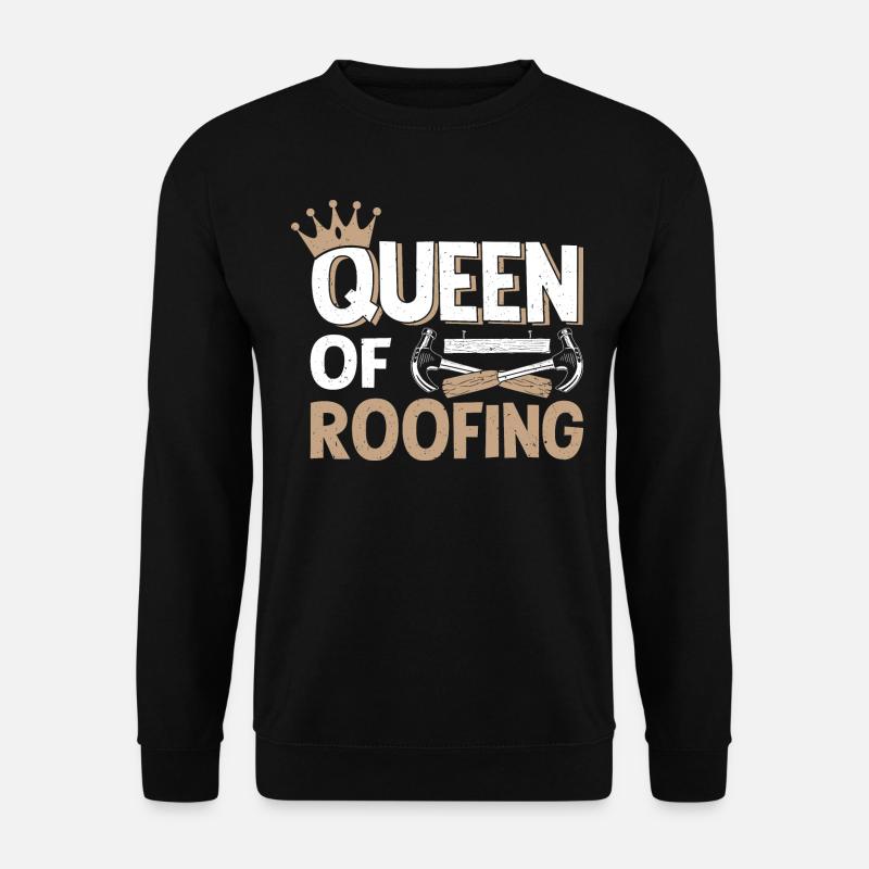 Dachdecker Dachdeckerei Dachklempner Roofer - Unisex Pullover - Schwarz