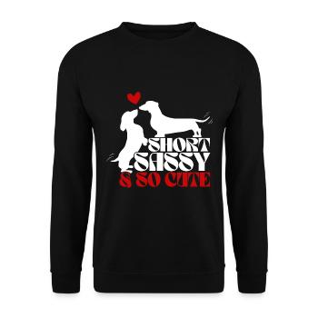 Dachshund Dog Dachshund Dog Breed Dachshund - Unisex Sweatshirt - black - Front - Alina (178cm) & Michal (187cm)