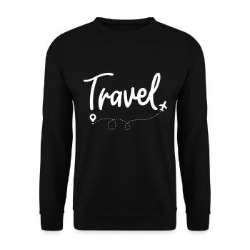 Voyager - Sweat-shirt Unisexe - noir - Devant - Alina (178cm) & Michal (187cm)