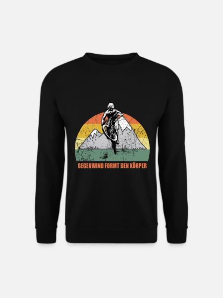 Mountainbike Radfahrer Rad Radsport Fahrrad - Unisex Pullover - Schwarz