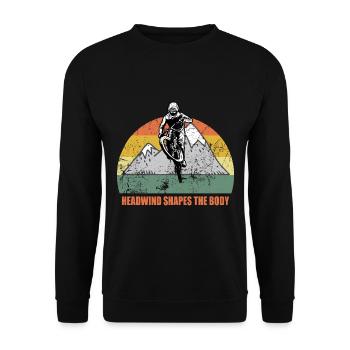 Vélo de montagne Cyclisme Cyclisme Cyclisme - Sweat-shirt Unisexe - noir - Devant - Alina (178cm) & Michal (187cm)