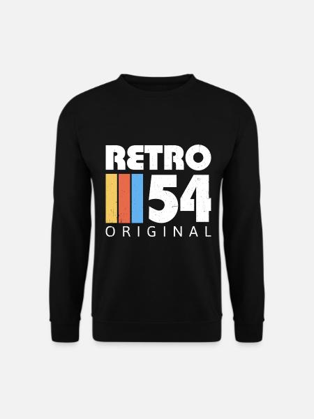 1954 Geburtstag geboren im Jahr 1954 Retro Vintage - Unisex Pullover - Schwarz