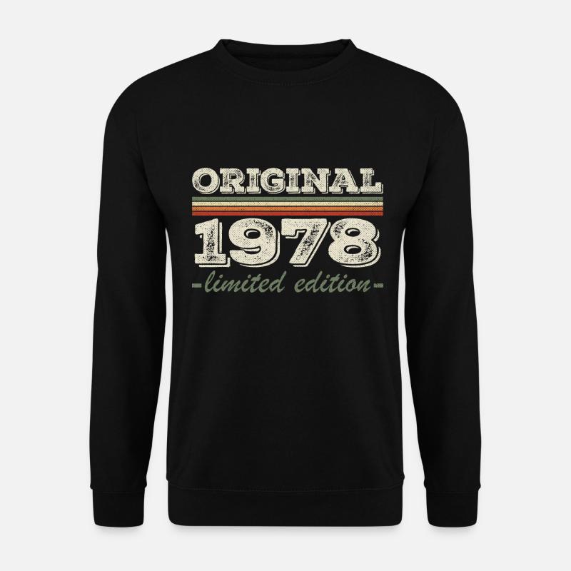Legende seit 1978 Geboren 1978 Geburtstag 1978 - Unisex Pullover - Schwarz