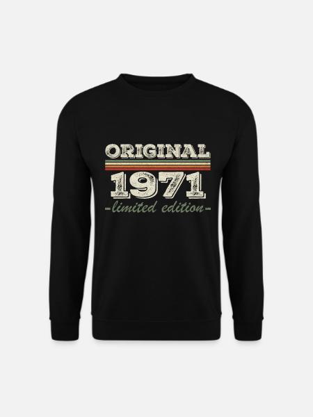 Legende seit 1971 Geboren 1971 Geburtstag 1971 - Unisex Pullover - Schwarz