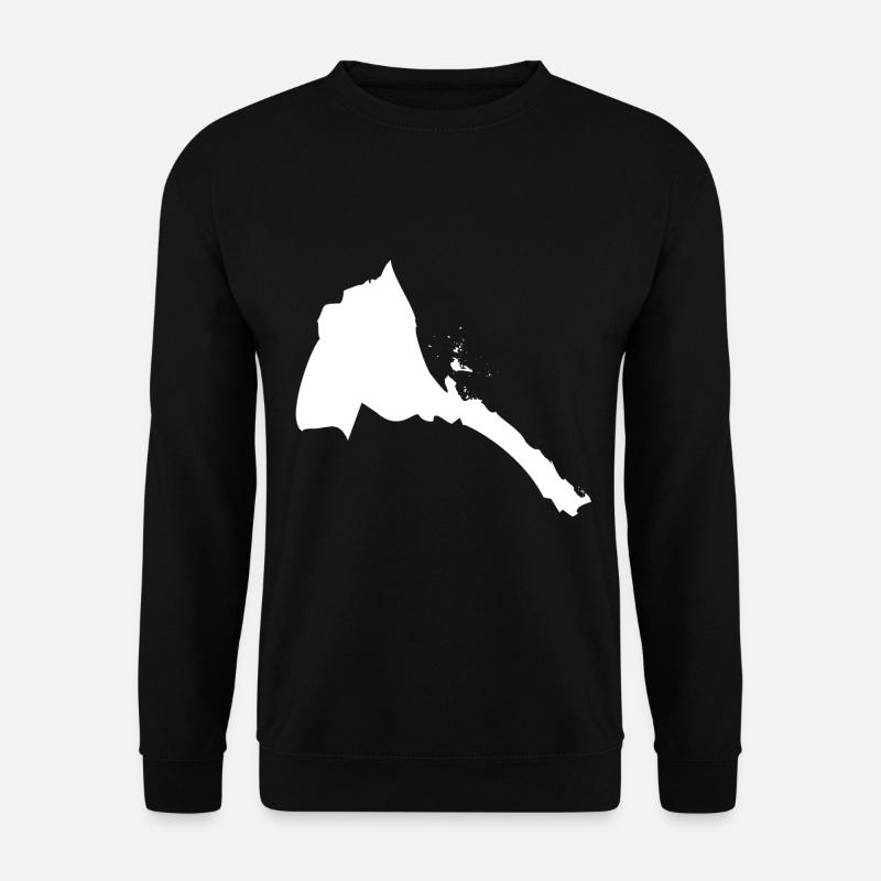 Eritrea map flag - Unisex Sweatshirt - black