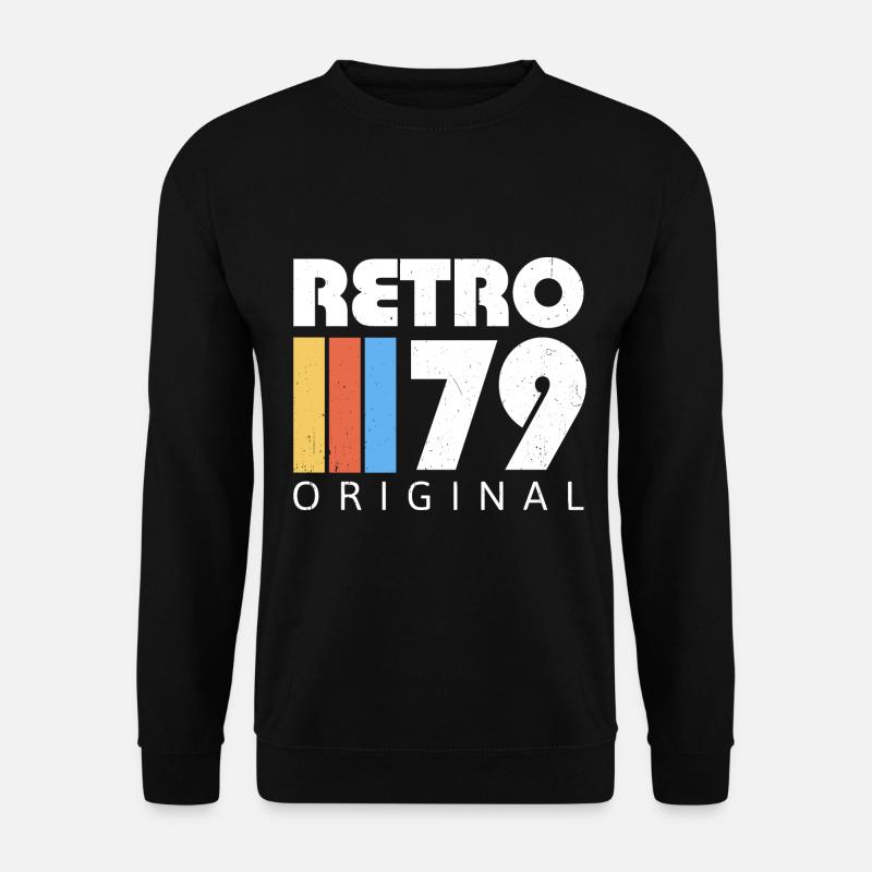 1979 Geburtstag geboren im Jahr 1979 Retro Vintage - Unisex Pullover - Schwarz