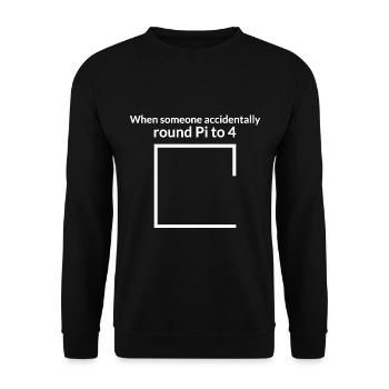 Math gift nerd teacher math teacher math - Unisex Sweatshirt - black - Front - Alina (178cm) & Michal (187cm)
