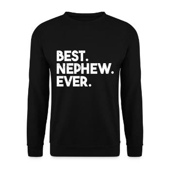 Best Nephew Ever - Unisex Sweatshirt - black - Front - Alina (178cm) & Michal (187cm)