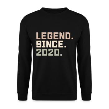 Legenden wurden im 2020 geboren Geschenkideen 2020 - Unisex Pullover - Schwarz - Vorne - Alina (178cm) & Michal (187cm)