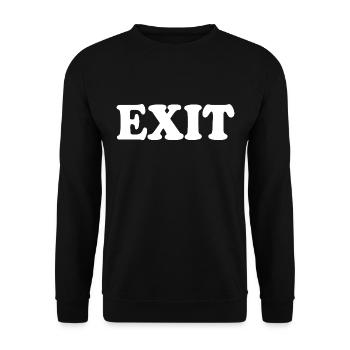 Exit - Unisex Pullover - Schwarz - Vorne - Alina (178cm) & Michal (187cm)