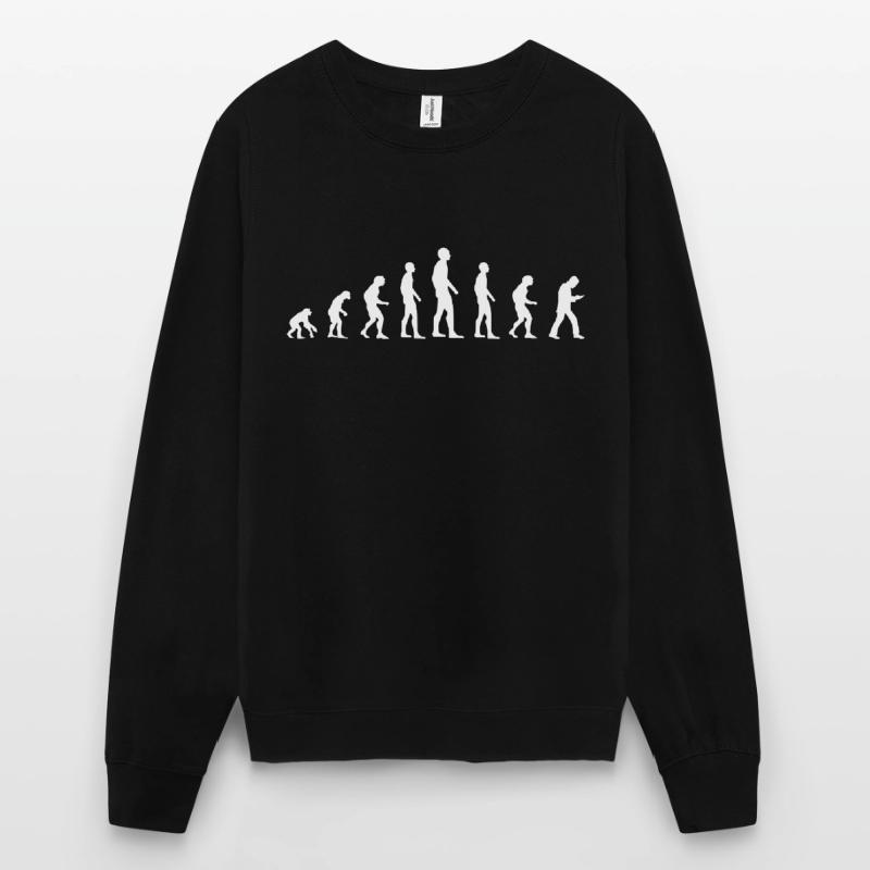 Human Evolution the Smartphone Generation Unisex Sweatshirt