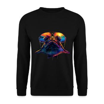 Stachelrochen - Unisex Pullover - Schwarz - Vorne - Alina (178cm) & Michal (187cm)