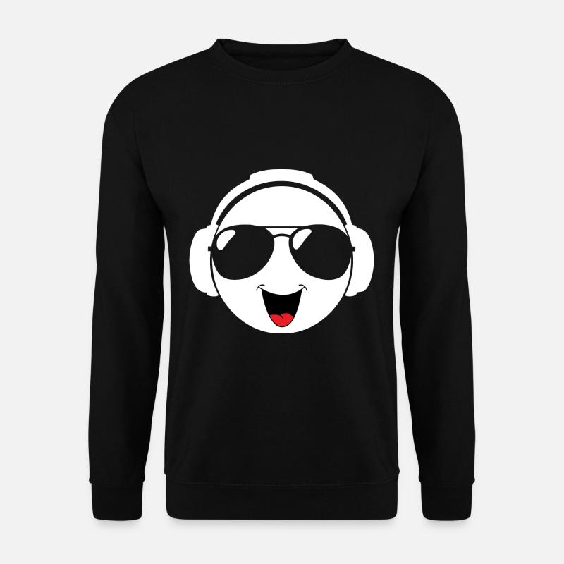 Techno laughing head - Unisex Sweatshirt - black