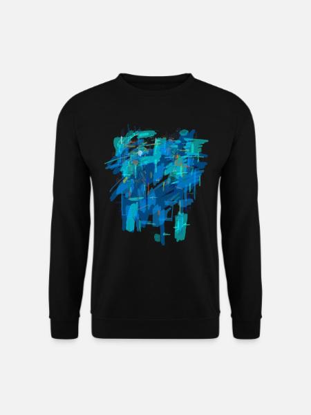 Blauer Hintergrund - Unisex Pullover - Schwarz