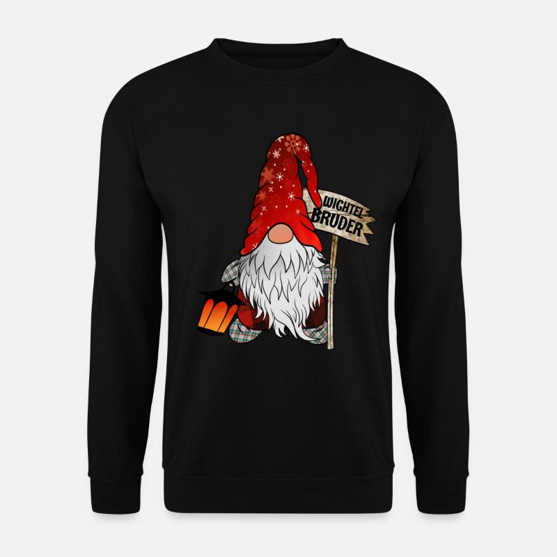 Weihnachts Wichtel Bruder - Unisex Pullover - Schwarz