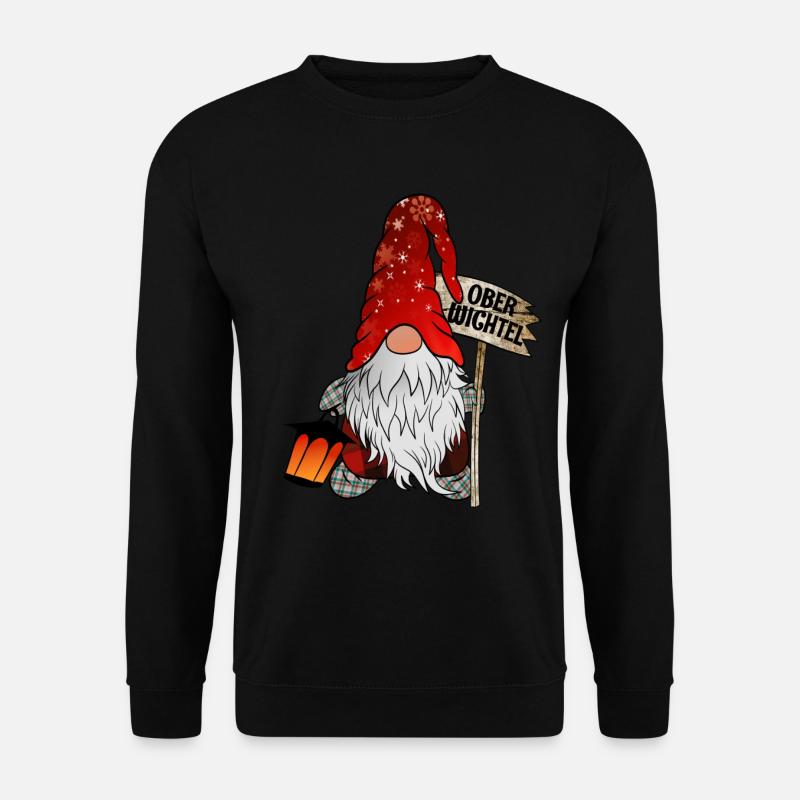 Ober Wichtel Weihnachts Gnom - Unisex Pullover - Schwarz