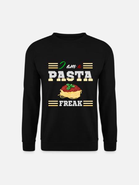 Pasta Fan Noodles Raman Spaghetti Bolognese Italy - Unisex Sweatshirt - black